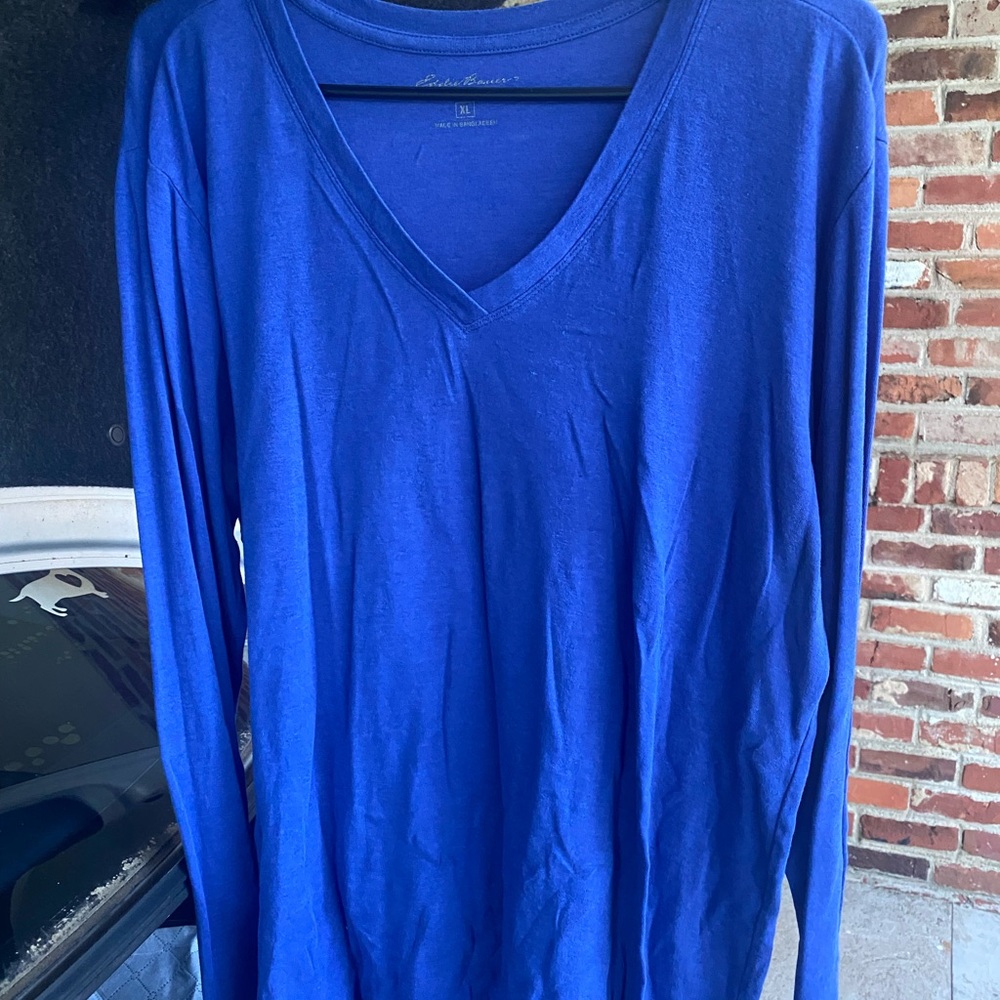 Blue Long sleeve Top